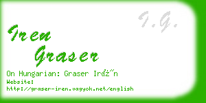 iren graser business card